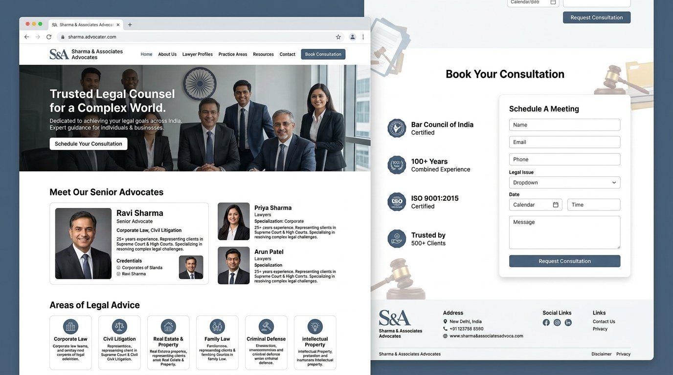 Lawyer Advocate Website Demo