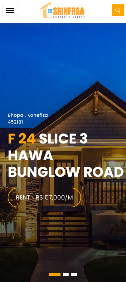 SRINFRAA Property Portal Mobile Responsive